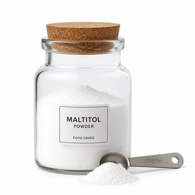 Maltitol Powder BP USP EP Grade 30-400 Mesh, D-Maltitol CAS 585-88-6, Low Calorie Sugar Alcohol for Direct Compression
