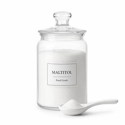 High Purity Maltitol Powder Food Grade Sugar Alcohol Sweetener for in Sugar Free Chocolate Baked Goods Ice Cream and Chewing Gum Products