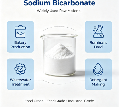 China Factory Direct Supply Sodium Bicarbonate Bicarbonate Of Soda Multi‑Grade With COA MSDS Shipment From Shanghai Qingdao Port For Food Additive Detergent Base Material Farm Breeding Industry