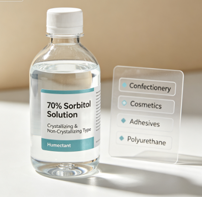 High Quality 70% Sorbitol Solution Liquid Sorbitol Syrup Crystallizing Non‑Crystallizing Humectant For Confectionery Cosmetics Tobacco Polyurethane Production