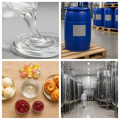 China Origin 70% Sorbitol Liquid FCC Grade Viscous Sugar Replacer Moisturizing Agent For Gummy Confectionery Cosmetic Toothpaste Raw Material