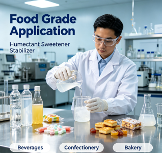 Food & Cosmetic Grade Sorbitol Solution 70% Colourless Viscous D‑Glucitol Polyol Liquid Sweetener Humectant For Sugar‑Free Food And Cosmetic Manufacturing