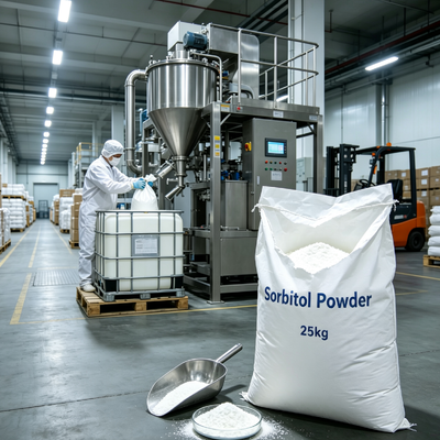 Crystalline Sorbitol Powder Food Additive Sorbitol Fine Powder Low Calorie Sugar Substitute For Chewing Gum Candy Making