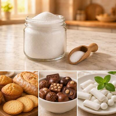 Sorbitol Powder Food Grade D-Sorbitol D-Glucitol CAS 50-70-4 E420 Sugar Alcohol Sweetener Humectant Bulk Wholesale Supply