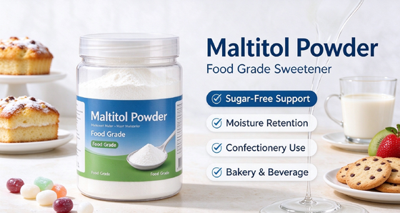 Low-Calorie Non-Crystallizing Maltitol Powder, Tooth-Friendly Sugar Alcohol Sweetener, Bulk Supply