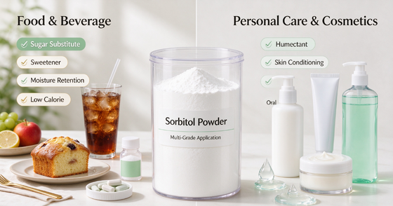 Sorbitol Powder Exporter E420 Humectant for Beverage and Oral Care Manufacturing