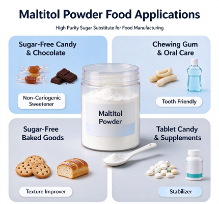 Maltitol Powder E965 for Sugar-Free Chocolate and Confectionery Manufacturers, Bulk Sugar Alcohol Sweetener