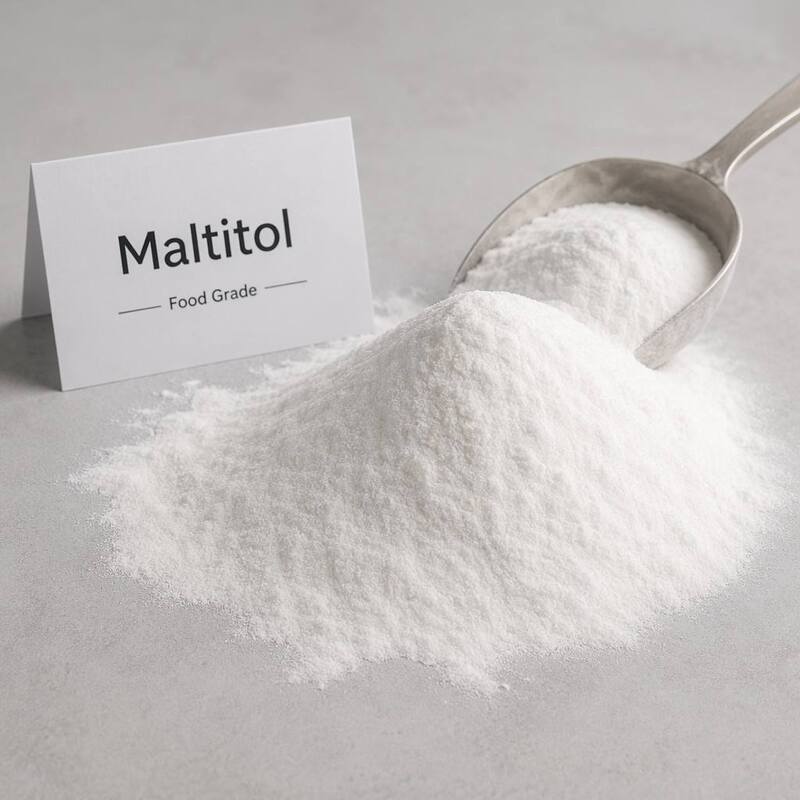 Maltitol Powder BP/USP/EP/FCC Grade C₁₂H₂₄O₁₁ — Multi-Standard Sugar Alcohol Sweetener 75–90% Sucrose Sweetness, 30–400 Mesh Optional