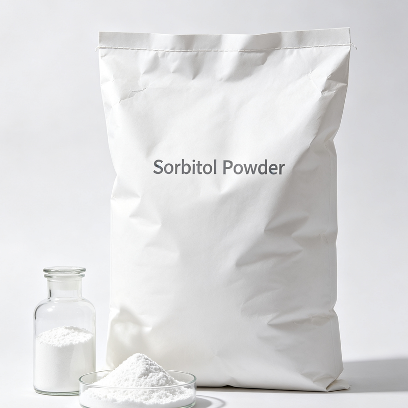 Sorbitol Powder Cosmetic Grade 80-120 Mesh, E420 CAS 50-70-4, Sweetener and Humectant for Toothpaste, 25kg PP Bag