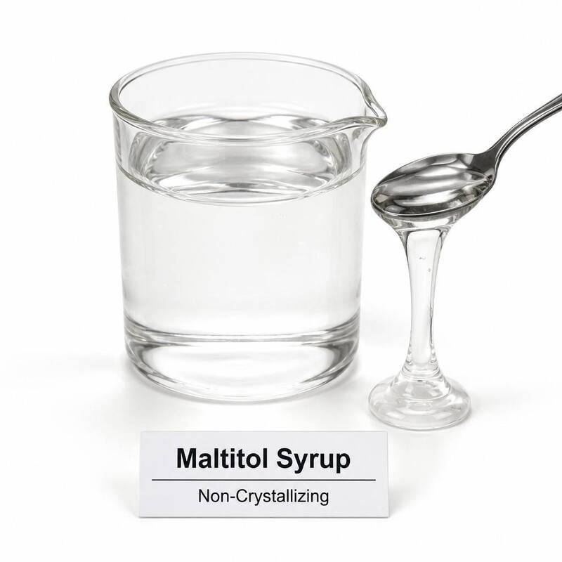 Maltitol Syrup Food Grade 85/55, D-Maltitol CAS 585-88-6, Low Calorie Humectant for Ice Cream, 250kg Drum, Bulk Supply