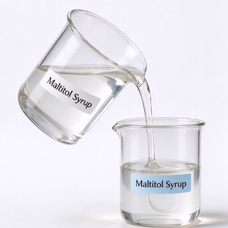 Maltitol Syrup Food Grade 75/50, E965 CAS 585-88-6, Non-Crystallizing Sweetener for Candy, 250kg Drum, Bulk Supply