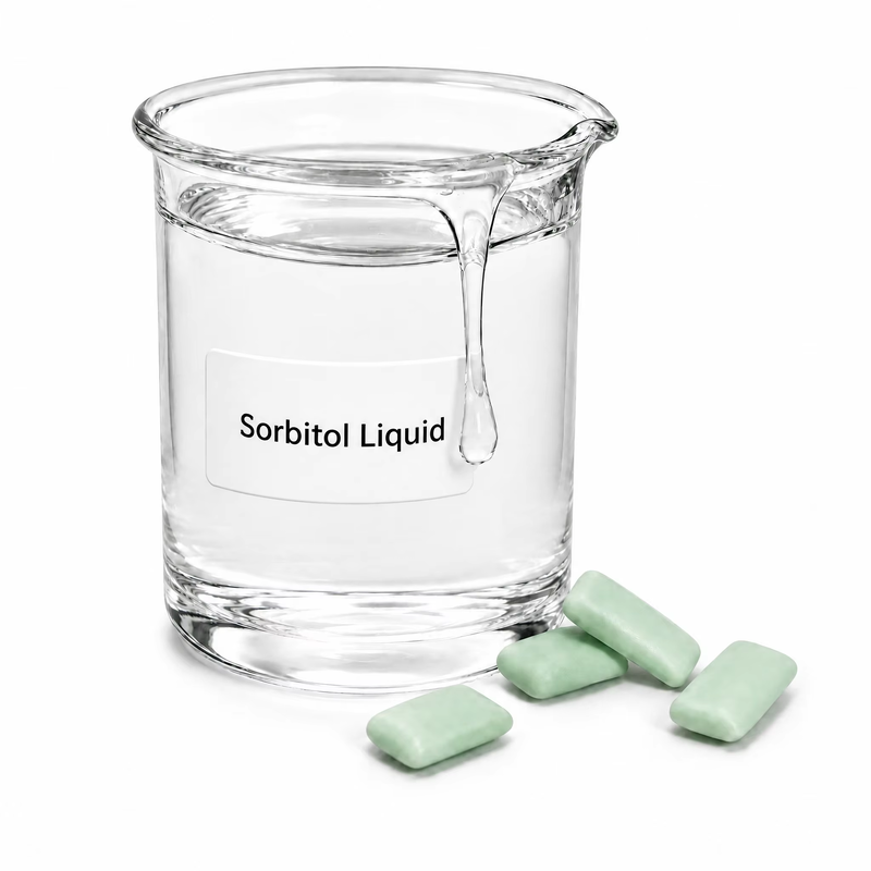 Clear Sorbitol Solution 70% Food Grade Humectant and Sweetener, D-Glucitol CAS 50-70-4, for Chewing Gum, 250kg Drum